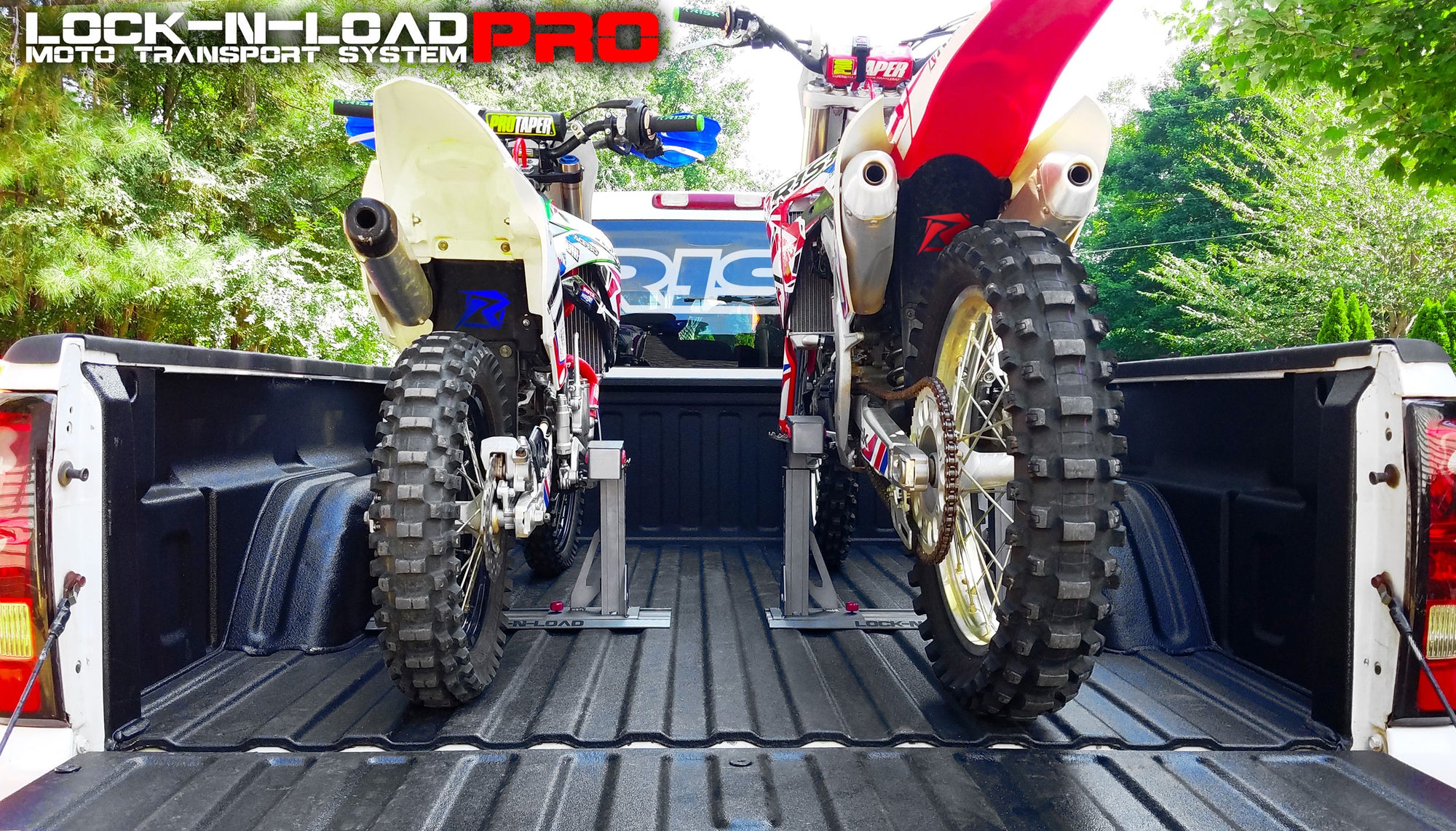 Lock-N-Load PRO - Motocross/Dirtbike Strapless Transport System // Risk Racing Europe