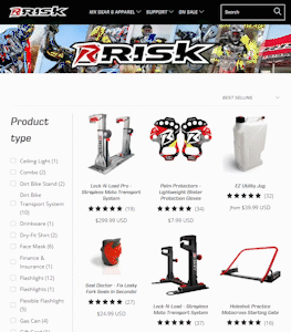 Risk Racing's eComm Shopping gif