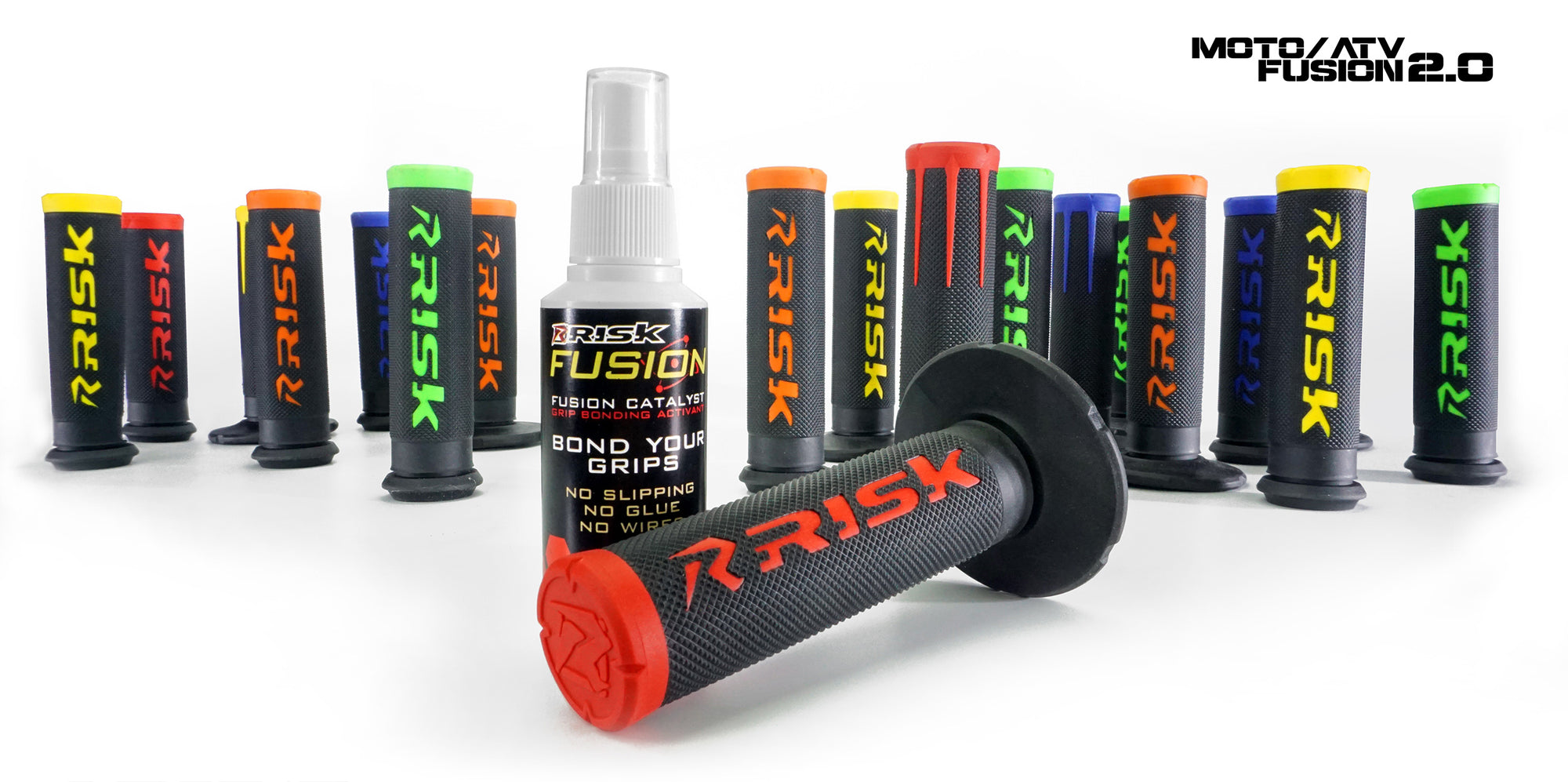 Fusion 2.0 Motocross/Dirtbike and ATV Grips // Risk Racing Europe