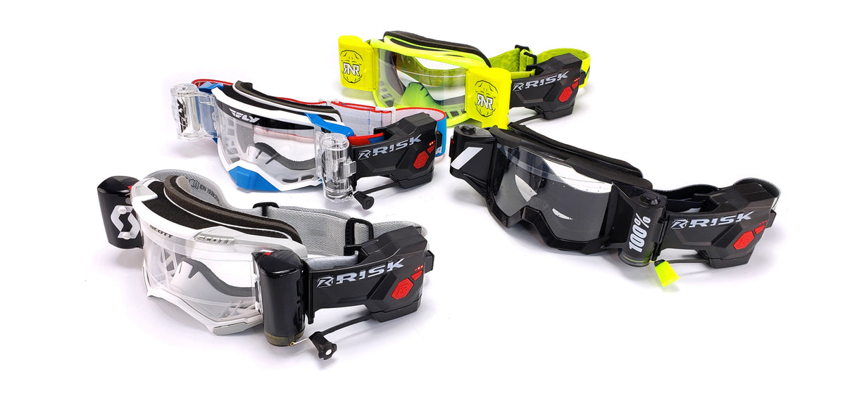 The Ripper's universal goggle strap mount fits most motocross goggles with roll-off systems including FLY Racing, Thor, Fox, Scott, 100 percent, RNR and many more! | Risk Racing