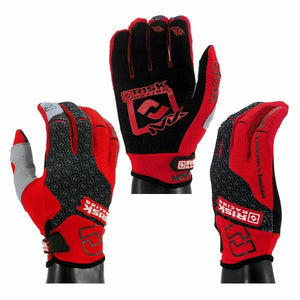 Carbide Motocross Gloves - Black & Red